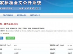 標(biāo)準(zhǔn)GB/T42430-2023 血液、尿液中乙醇、甲醇、正丙醇、丙酮、異丙醇和正丁醇檢驗(yàn) 解讀